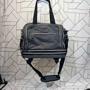 Biaggi Zipsak‎ Boost Expandable Rolling Duffel Bag OS Gray Foldable Spinner NWT
